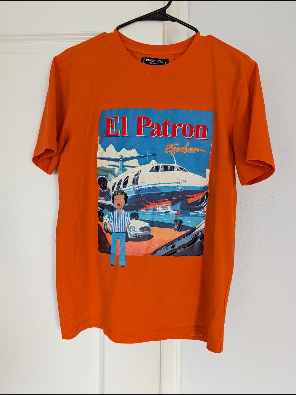 Pablo Escobar Orange 'El Patron' Graphic Short-Sleeve Tee